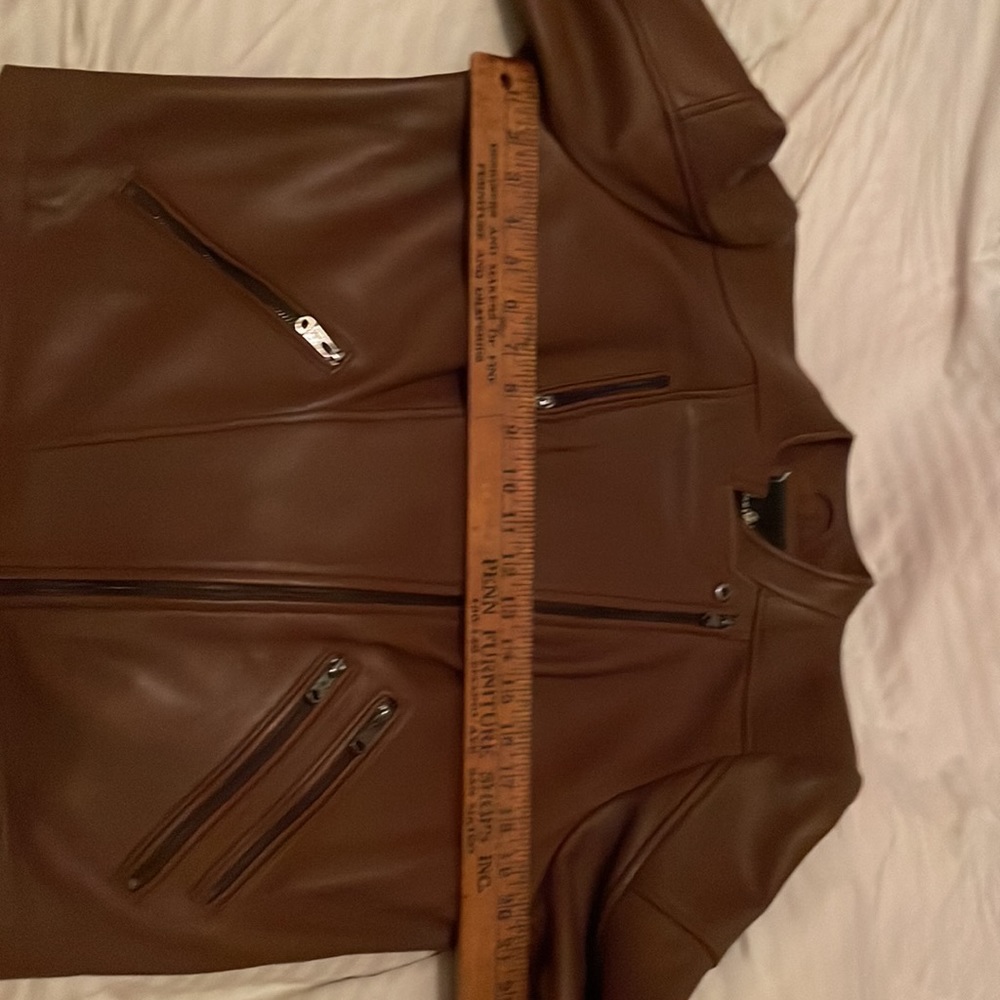 Leather Sam Eldelman Beautiful Brown Jacket - image 7